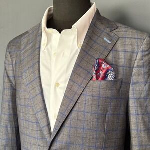 New with tags - TailorByrd 1930 Collection Stretch Blazer | 38R | Windowpane